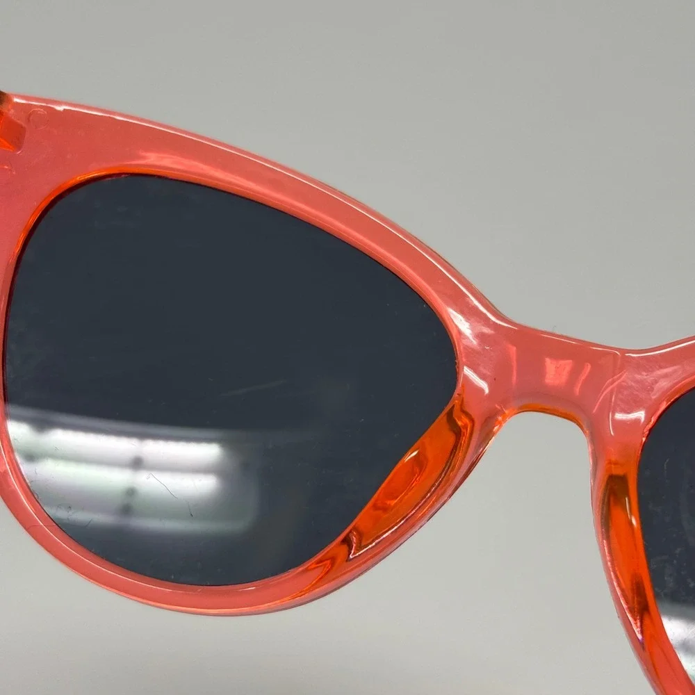 Cat Eye‎ Sunglasses Girls One Size Orange Neon Retro Summer Beach